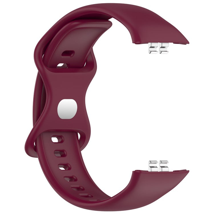 KALEBOL For Honor Choice ROSSINI 2i Watch Strap Adjustable Silicone Breathable Wrist Band - Wine Red