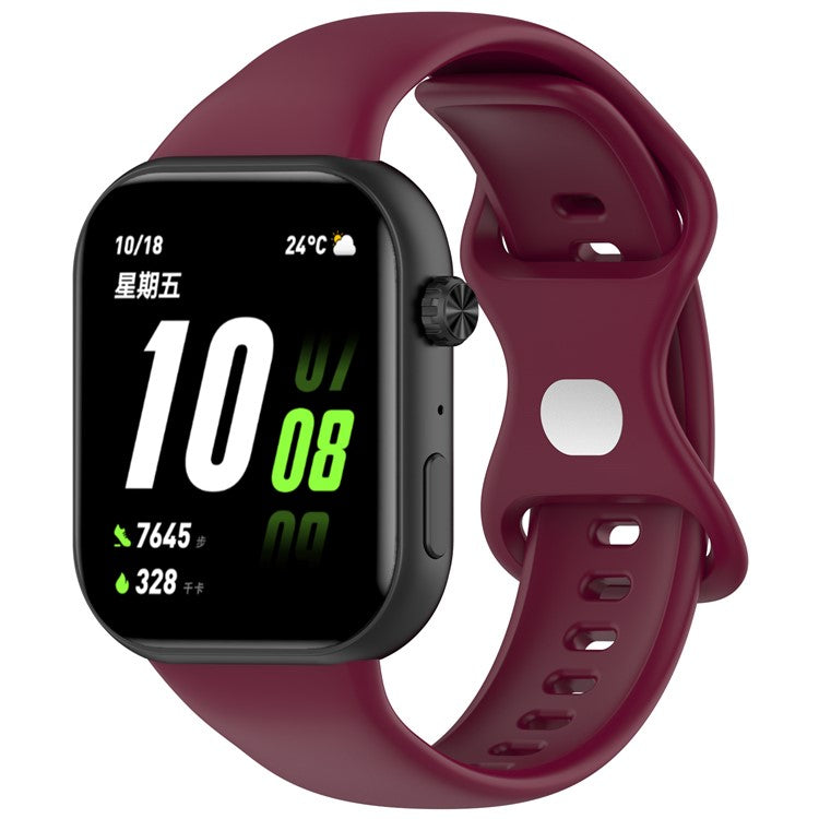 KALEBOL For Honor Choice ROSSINI 2i Watch Strap Adjustable Silicone Breathable Wrist Band - Wine Red
