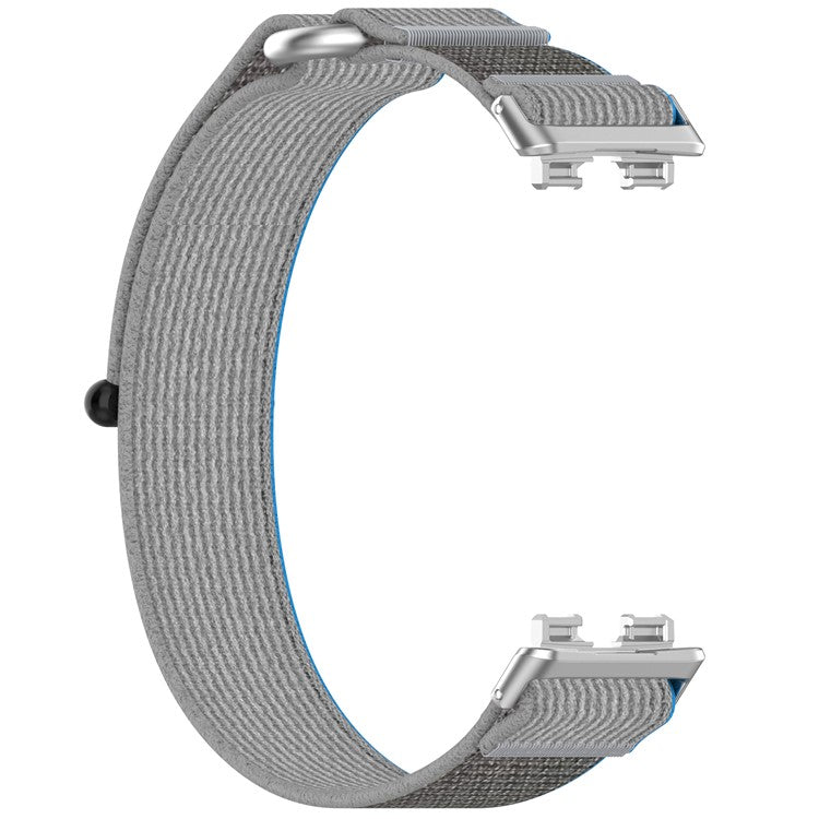 KALEBOL Watch Strap For Huawei Band 10  /  9  /  8 Adjustable Nylon Breathable Wrist Band - Blue  /  Grey
