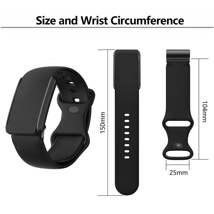 KALEBOL For WHOOP 4.0 Watch Band 8-Shaped Buckle Silicone Wristband Adjustable Strap - Orange