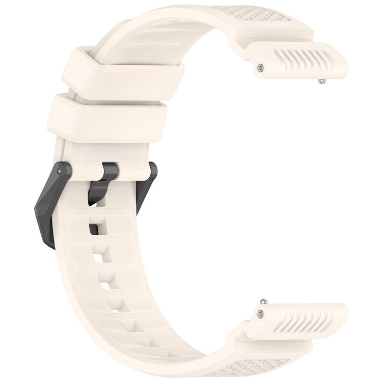 For TicWatch Atlas Silicone Strap Armor Style Flexible Silicone Adjustable Watch Band - Starlight