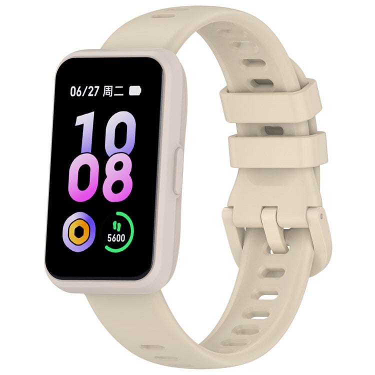 For Keep B5 Silicone Watch Band Adjustable Wristband Replacement Strap - Beige