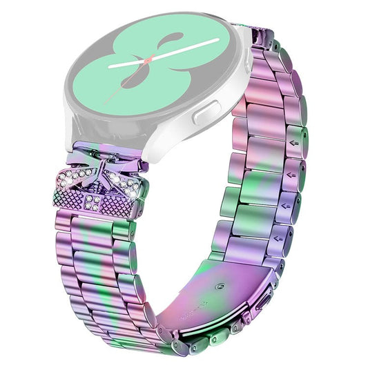 Replacement Strap for SyncUP Kids Watch Butterfly Rhinestones Decor Metal Watch Band - Colorful