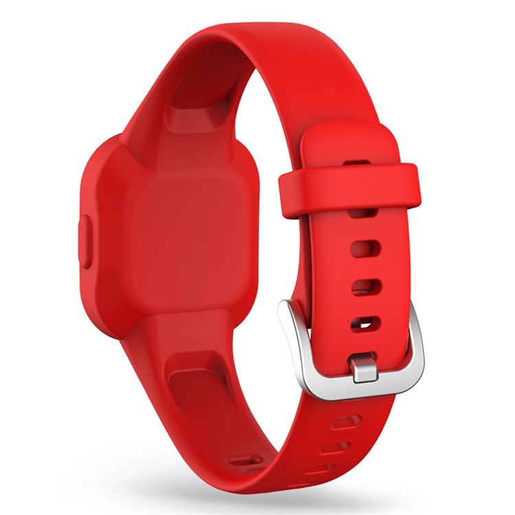 For Garmin Fit RJ3 / Vivofit JR3 Silicone Watch Band Pattern Printing Wrist Strap Replacement  - Red