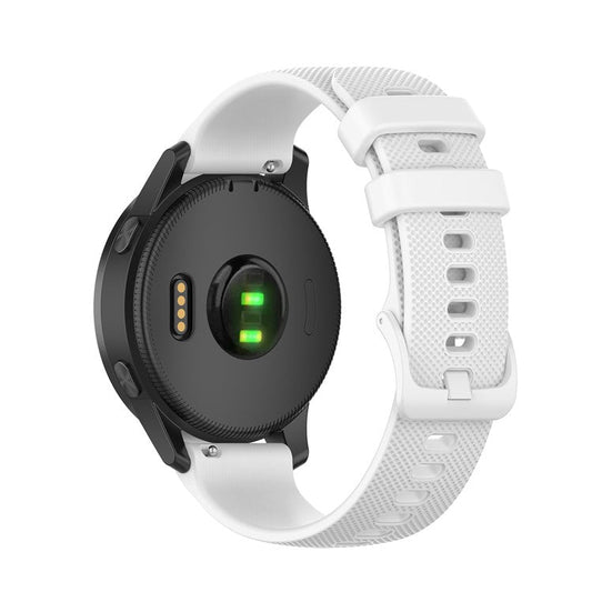 Replacement Solid Color Watchband Adjustable Smart Watch Strap 22mm for Garmin Venu 3 / 2 / Vivoactive 4 / Forerunner 265 - White