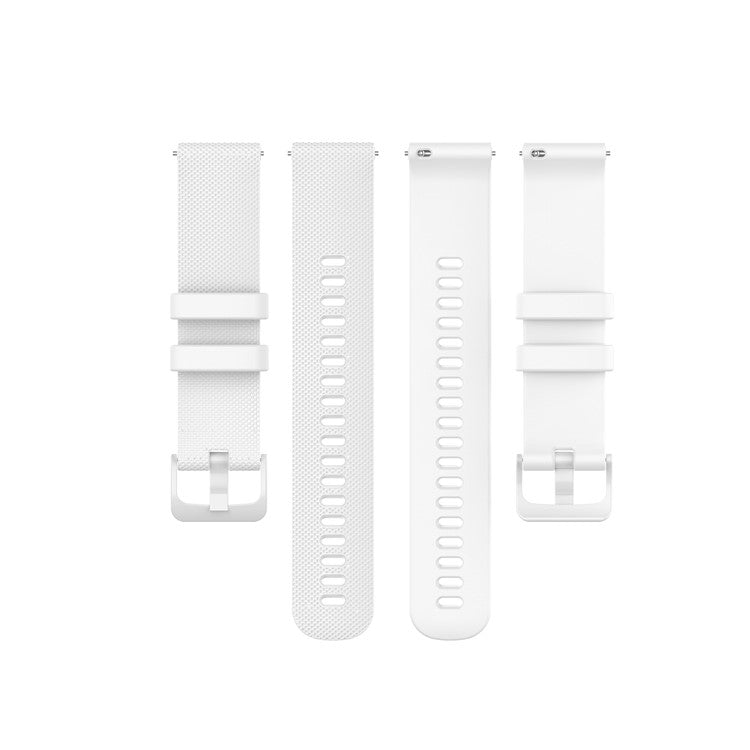 Replacement Solid Color Watchband Adjustable Smart Watch Strap 22mm for Garmin Venu 3 / 2 / Vivoactive 4 / Forerunner 265 - White