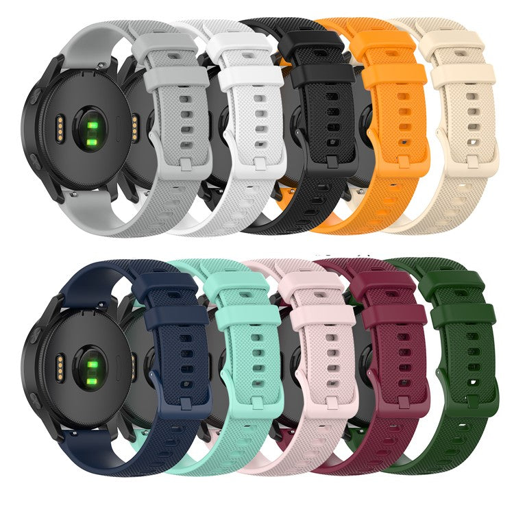 Replacement Solid Color Watchband Adjustable Smart Watch Strap 22mm for Garmin Venu 3 / 2 / Vivoactive 4 / Forerunner 265 - White