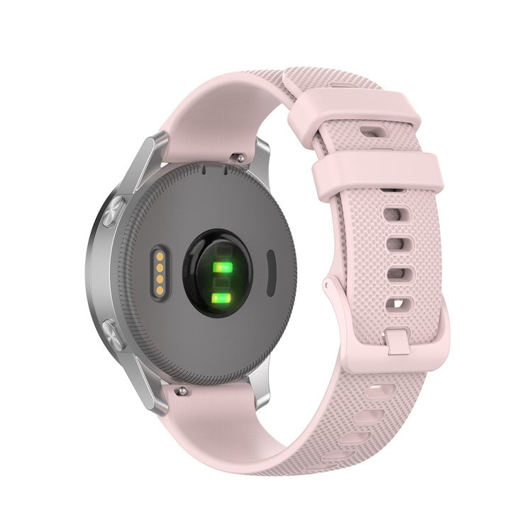 Replacement Silicone Smart Watch Band Adjustable Wrist Strap 20mm for Samsung Galaxy Watch4 Classic 46mm 42mm/Galaxy Watch4 44mm 40mm/Galaxy Watch 42mm/Garmin Vivoactive 3 - Pink