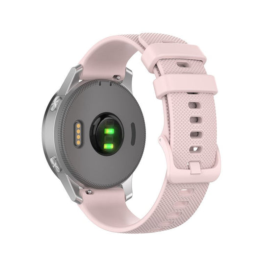 Replacement Silicone Smart Watch Band Adjustable Wrist Strap 20mm for Samsung Galaxy Watch4 Classic 46mm 42mm/Galaxy Watch4 44mm 40mm/Galaxy Watch 42mm/Garmin Vivoactive 3 - Pink