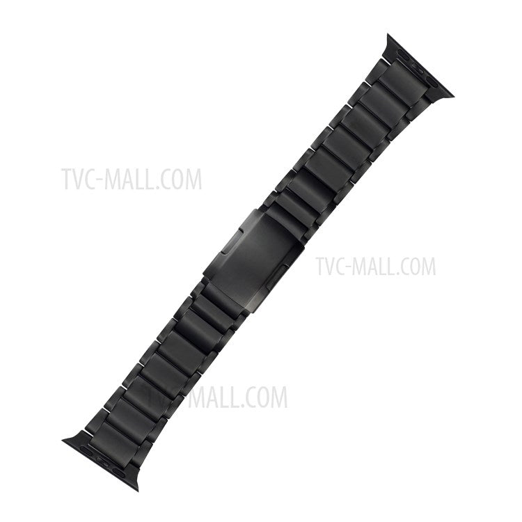 One Bead Titanium Steel Watchband Replacement Strap for Apple Watch Ultra 49mm / Ultra 2 49mm / Series 9 45mm / SE (2023) 44mm / Series 8 / 7 45mm / Series 6 / 5 / 4 / SE / SE (2022) 44mm / Series 3 / 2 / 1 42mm - Black