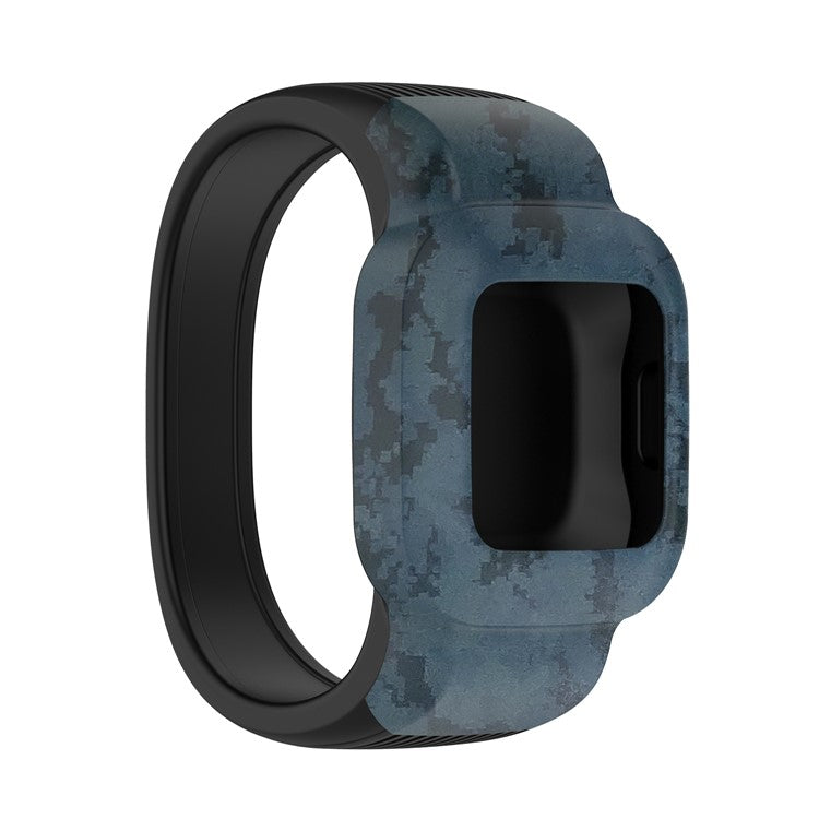 Silicone Pattern Printing Replacement Watch Band Strap for Garmin Vivofit jr 3, Size: L - Mosaic