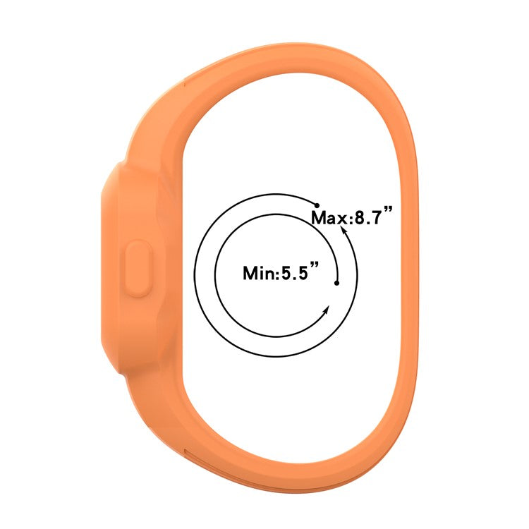 Solid Color Silicone Replacement Watch Band Strap for Garmin Vivofit jr 3, Size: L - Red