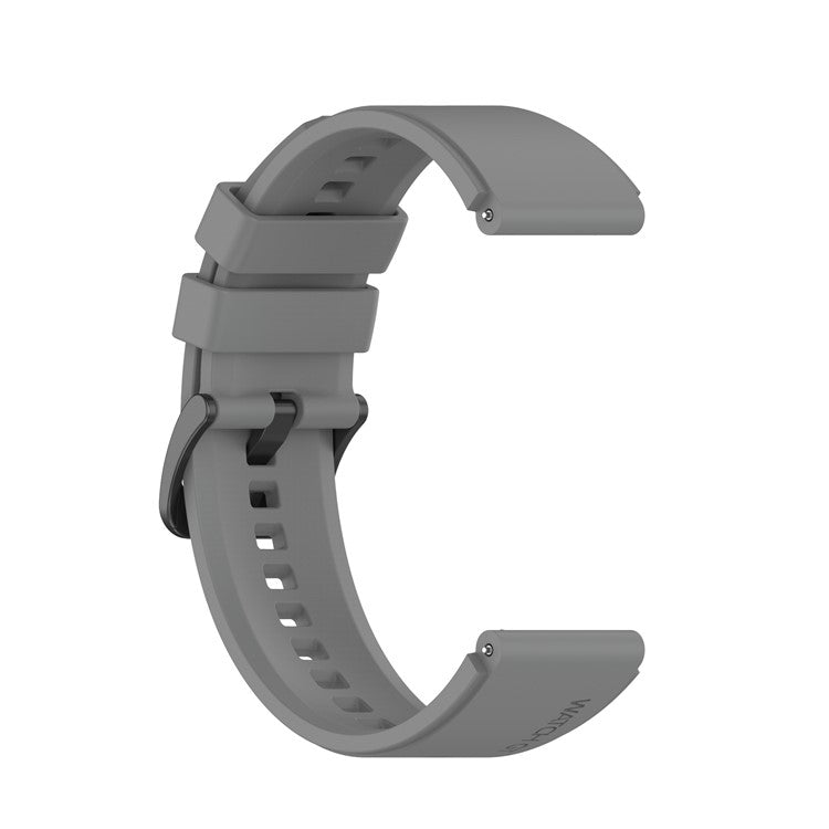 22mm Plain Silicone Watch Band Strap Replacement for Huawei Watch 3/Watch 3 Pro - Grey