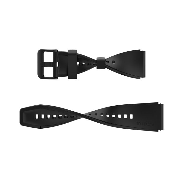 22mm Plain Silicone Watch Band Strap Replacement for Huawei Watch 3/Watch 3 Pro - Grey