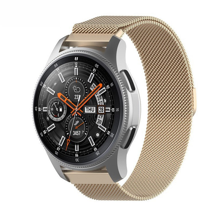 Adjustable Milanese Stainless Steel Wristband Watch Strap Replacement for Huawei Watch 3/Watch 3 Pro - Champagne Gold