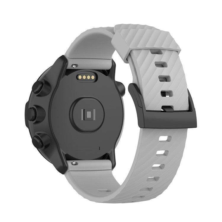 Sport Silicone Band Replacement Band Straps Wristbands Bracelet for Suunto Spartan Sport / Spartan Sport Wrist HR / Suunto 9 / 9 Baro / Suunto 7 / Suunto D5 - Grey
