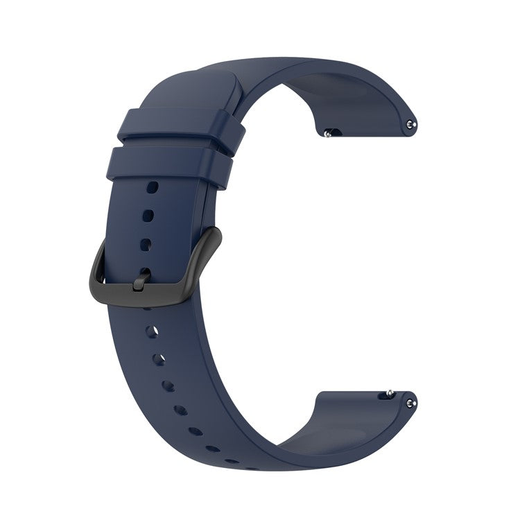 22mm Soft Silicone Quick Release Easy Change Wristbands Replacement Watch Bands for Huami Amazfit GTR 2e / Amazfit GTR 2 / Amazfit 3 Strato S / YAMAY SW022 - Midnight Blue/Black Buckle