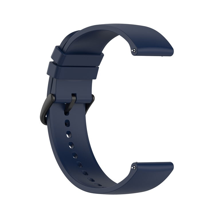 22mm Soft Silicone Quick Release Easy Change Wristbands Replacement Watch Bands for Huami Amazfit GTR 2e / Amazfit GTR 2 / Amazfit 3 Strato S / YAMAY SW022 - Midnight Blue/Black Buckle