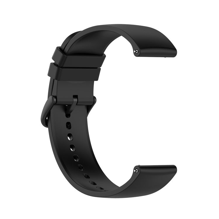 20mm Silicone Watch Band Wrist Straps for Huami Amazfit GTR 2 / Amazfit Pop Pro / Amazfit BIP - Black / Black Buckle