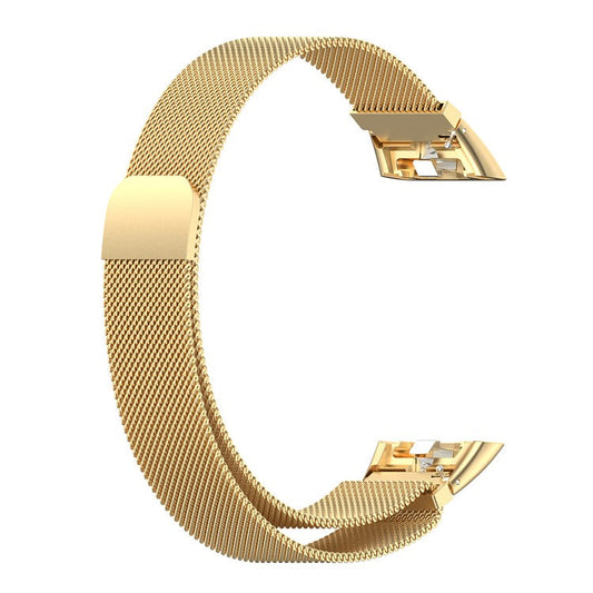 Milanese Magnetic Stainless Steel Strap Replacement Smart Watch Band for Huawei Band 6 / Honor Band 6 / Band 7 - Gold