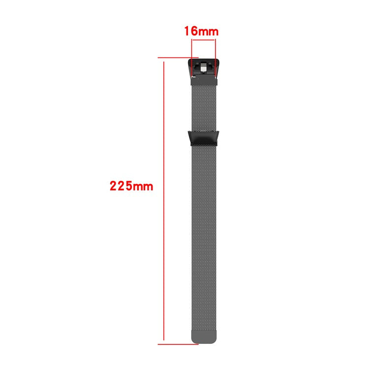 Milanese Magnetic Stainless Steel Strap Replacement Smart Watch Band for Huawei Band 6 / Honor Band 6 / Band 7 - Gold