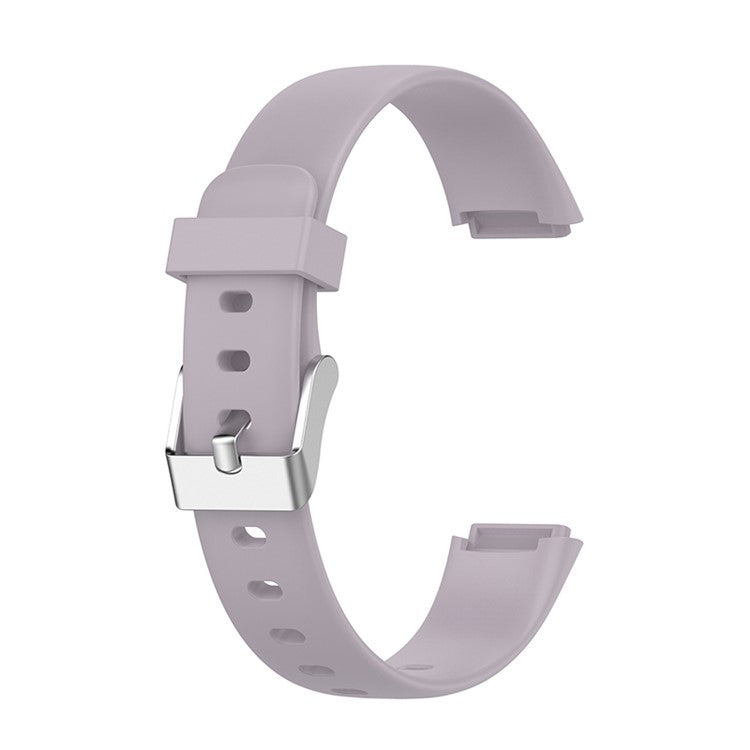 Silicone Smart Watch Strap Replacement Part for Fitbit Luxe, Size: L - Purple