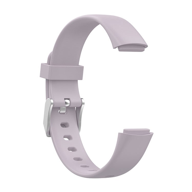 Silicone Smart Watch Strap Replacement Part for Fitbit Luxe, Size: L - Purple
