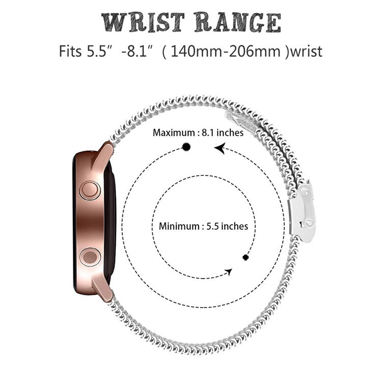 Buckle Milanese Stainless Steel Wristband Ultra Thin Watch Strap Replacement 22mm for Samsung Gear S3 Classic/Gear S3 Frontier/Gear S4/Galaxy Watch 46mm - Silver