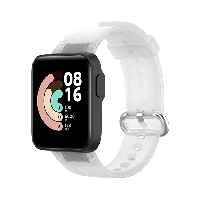 Transparent TPU Smart Watch Band Replacement Wrist Strap for Xiaomi Redmi Watch / Mi Watch Lite - Transparent White