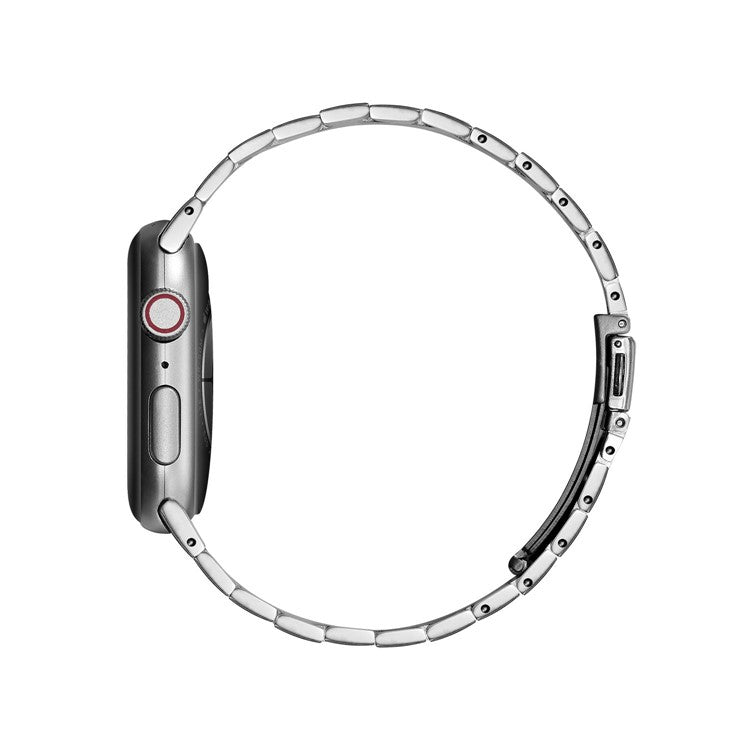 Ultrathin Stainless Steel Watch Band Strap for Apple Watch Series 10 46mm / Ultra 2 Ultra 49mm / 9 8 7 45mm / SE (2023) SE (2022) SE 6 5 4 44mm / 3 2 1 42mm - Silver
