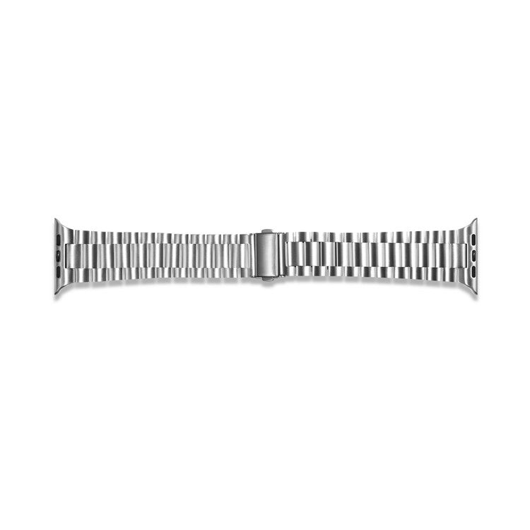 Ultrathin Stainless Steel Watch Band Strap for Apple Watch Series 10 46mm / Ultra 2 Ultra 49mm / 9 8 7 45mm / SE (2023) SE (2022) SE 6 5 4 44mm / 3 2 1 42mm - Silver
