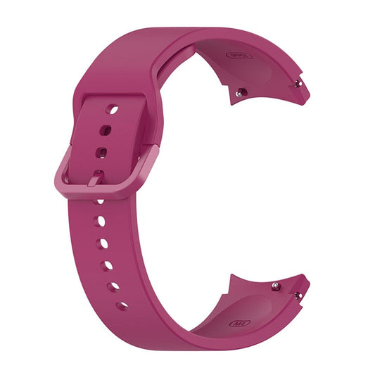20mm Silicone Watch Bands Replacement Straps for Samsung Galaxy Watch6 40mm 44mm / Watch6 Classic 43mm 47mm / Watch 5 40mm 44mm / 5 Pro 45mm / Watch4 40mm 44mm - Wine Red