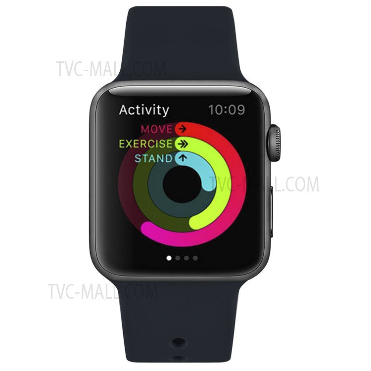 Snap Button Adjustment Silicone Watch Band Strap for Apple Watch Series 10 42mm / 9 8 7 41mm / 6 5 4 SE SE (2022) SE (2023) 40mm / 3 2 1 38mm - Black Blue
