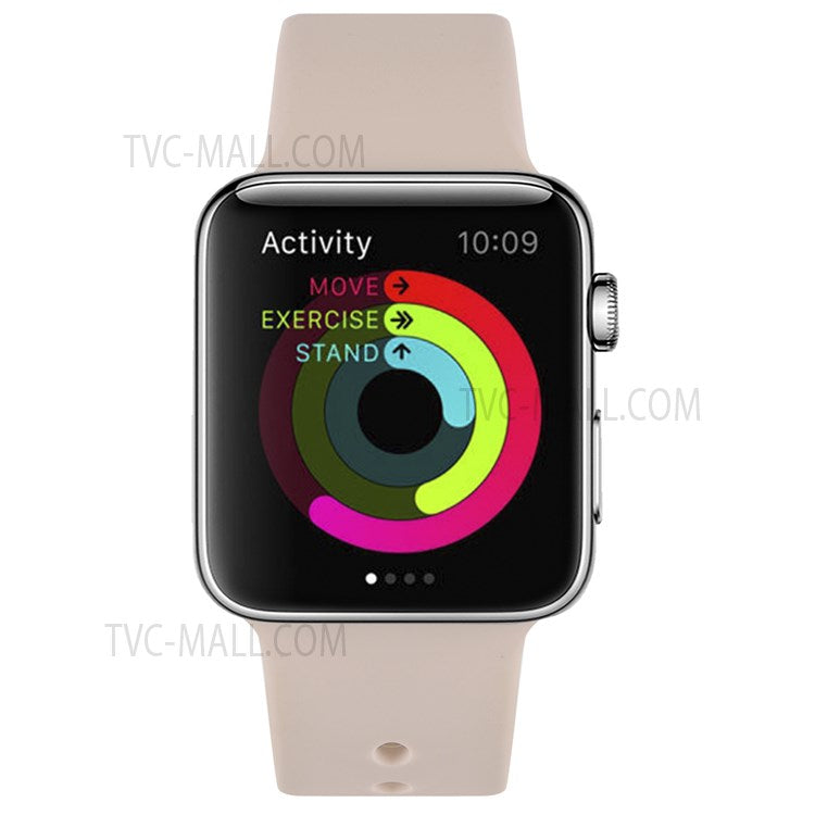 Snap Button Adjustment Silicone Watch Band Strap for Apple Watch Ultra 49mm / Ultra 2 49mm / Series 9 45mm / SE (2023) 44mm / Series 8 45mm / 7 45mm / Watch Series 6 / 5 / 4 / SE 44mm / SE (2022) 44mm / Watch Series 3 / 2 / 1 42mm - Light Pink