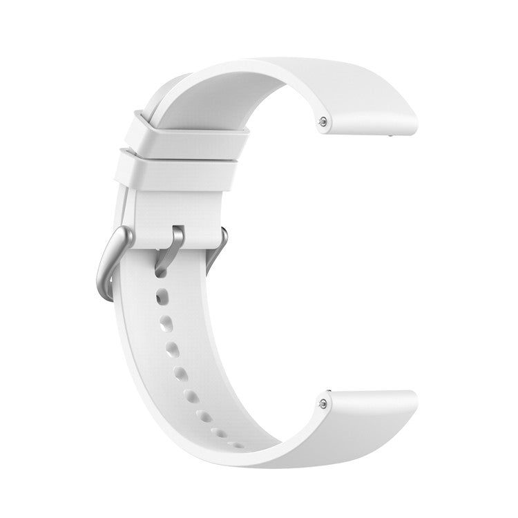 20mm Soft Silicone Smart Watch Band Replacement Adjustable Watch Straps for Huami Amazfit GTS 3 - White