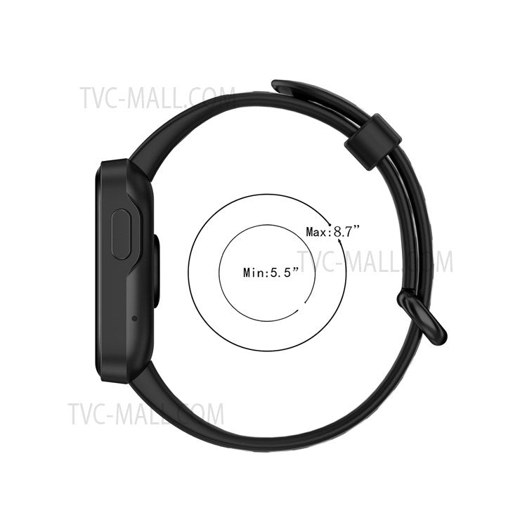 Dual-Color Hollow Silicone Watchband Strap Replacement for Xiaomi Redmi Watch 2 - Red/White