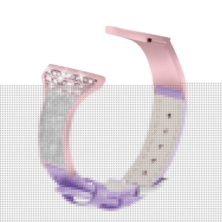 Ceramic+Genuine Leather Replacement Wrist Strap for Huami Amazfit GTR 47mm/Amazfit Pace with Rhinestones Decor - Purple