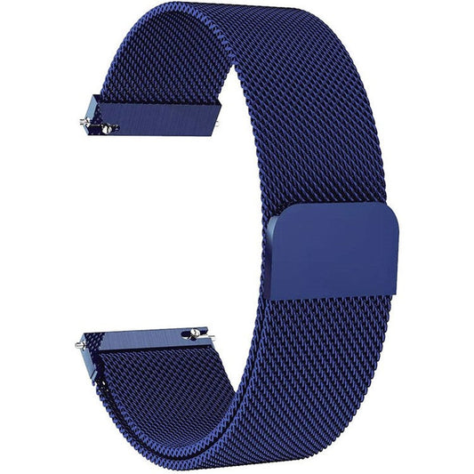 For Garmin Vivomove Style/GarminMove Style Stainless Steel Milanese Mesh Replacement Strap Magnetic Smart Watch Band (20mm) - Blue