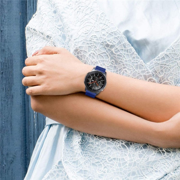 For Garmin Vivomove Style/GarminMove Style Stainless Steel Milanese Mesh Replacement Strap Magnetic Smart Watch Band (20mm) - Blue