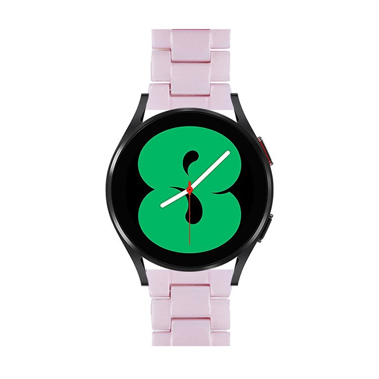 For Huami Amazfit Bip S/GTR 42mm/GTS/Bip Lite Resin Watch Strap Wristband 20mm with Stainless Steel Buckle - Light Purple