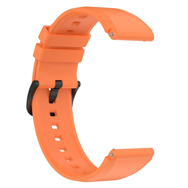 For Xiaomi Watch S1 22mm Silicone Watch Band Replacement Spare Watch Strap - Orange