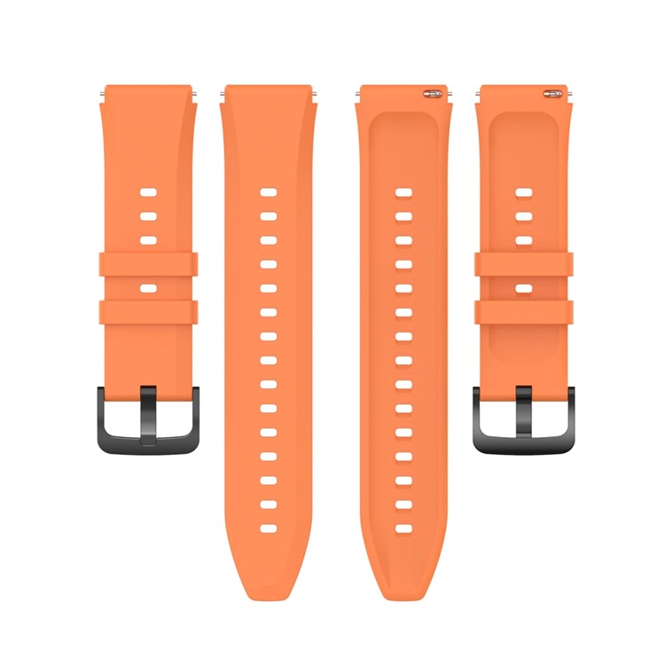 For Xiaomi Watch S1 22mm Silicone Watch Band Replacement Spare Watch Strap - Orange