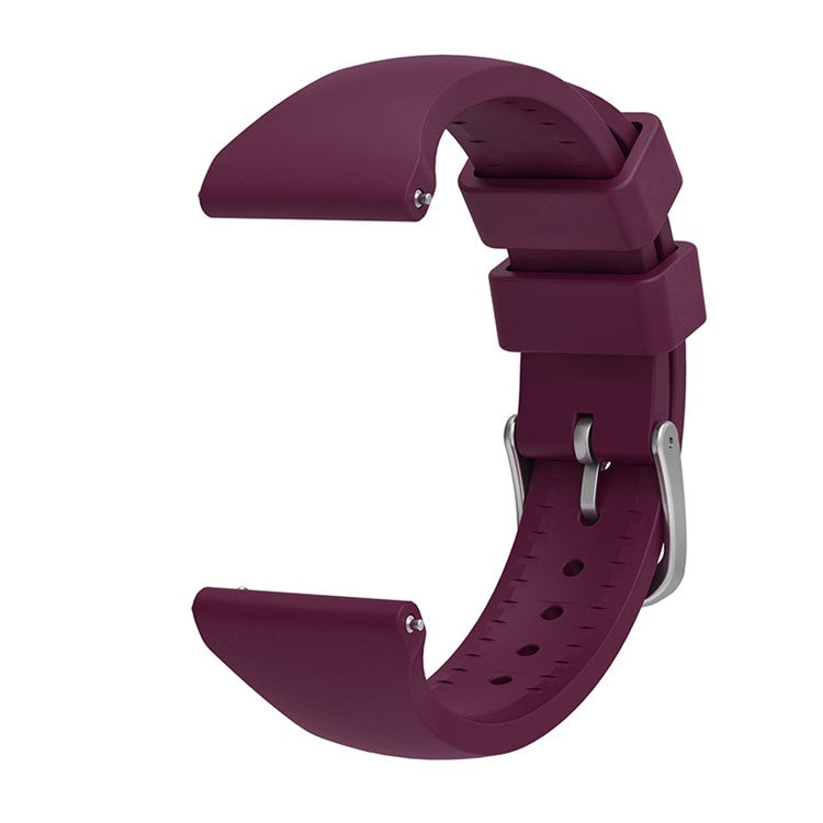 For Samsung Galaxy Watch3 41mm/Gear Sport/Huawei Watch 2 Silicone Watch Strap 20mm Quick Release Wrist Band with Buckle for Sports Watch - Purple