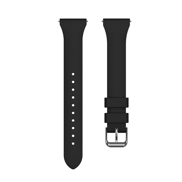 For Samsung Galaxy Watch3 45mm/Gear S3 Classic/Huawei Watch GT 2e/GT 2 46mm/Honor Magic 22mm Silicone Watch Band Quick Release Wrist Strap with Buckle for Sports Watch - Black