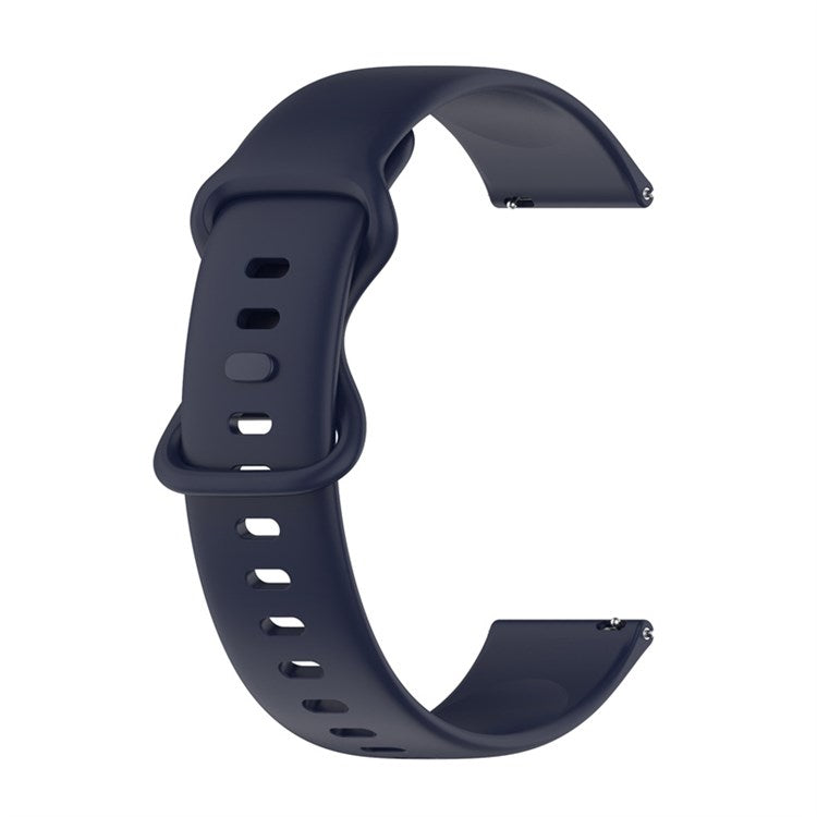 For Huawei Watch GT 3 46mm/Watch GT 2 46mm/Watch GT Runner Silicone Watch Band 22mm Adjustable Wrist Strap Replacement - Dark Blue