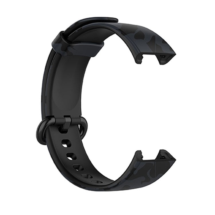 For Xiaomi Redmi Watch 2 Lite Pattern Printed Watchband Adjustable Silicone Smart Watch Strap - Camouflage Grey