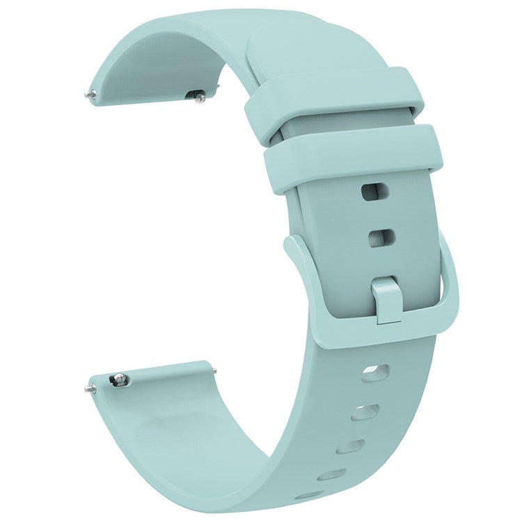 For Garmin Venu 2 Plus/Samsung Galaxy Watch4 Silicone Watch Band Quick Release Wrist Strap Sports Watch Replacement 20mm - Light Green