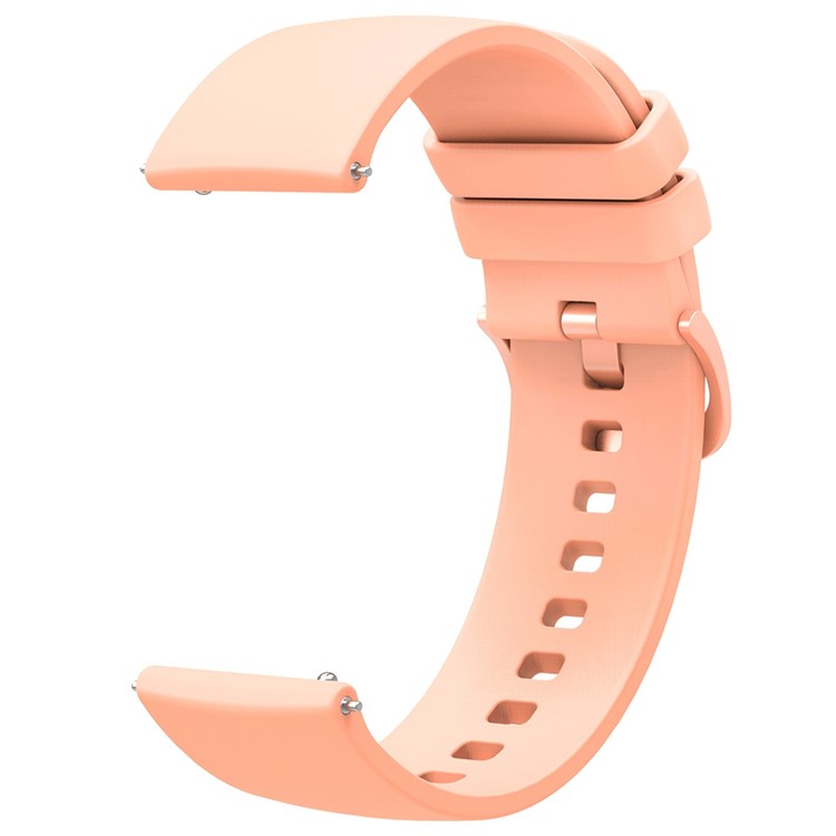 For Garmin Venu 2 Plus/Samsung Galaxy Watch4 Silicone Watch Band Quick Release Wrist Strap Sports Watch Replacement 20mm - Pink