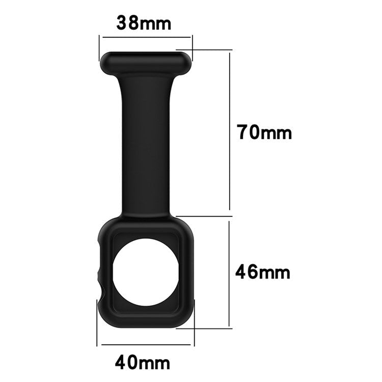 For Apple Watch Series 10 46mm / Ultra 2 Ultra 49mm / 9 8 7 45mm / SE (2023) SE (2022) SE 6 5 4 44mm / 3 2 1 42mm Impact-Resistant Silicone Watch Frame Protector Smart Watch Band - Light Purple
