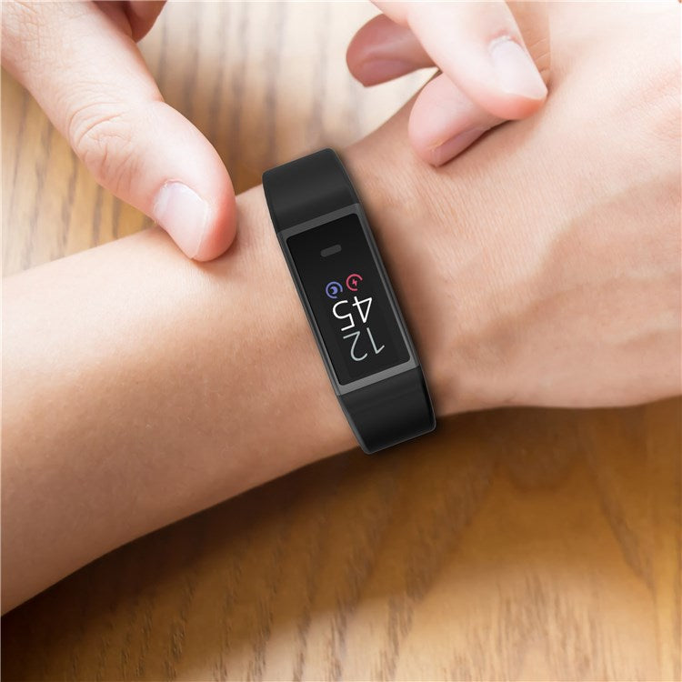For Amazon Halo View Silicone Watchband Quick Release Wrist Strap for Sports Watch Band with Butterfly Buckle (Size: S) - Grey